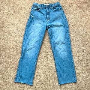 Abercrombie & Fitch The Ankle Straight Ultra High Rise Jeans
